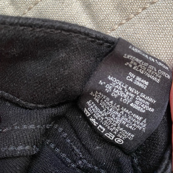 Theory black skinny twill pants - Picture 4 of 4